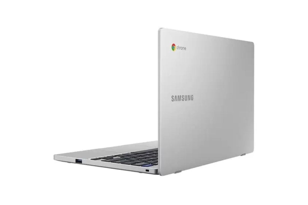 Chromebook da Samsung cinza