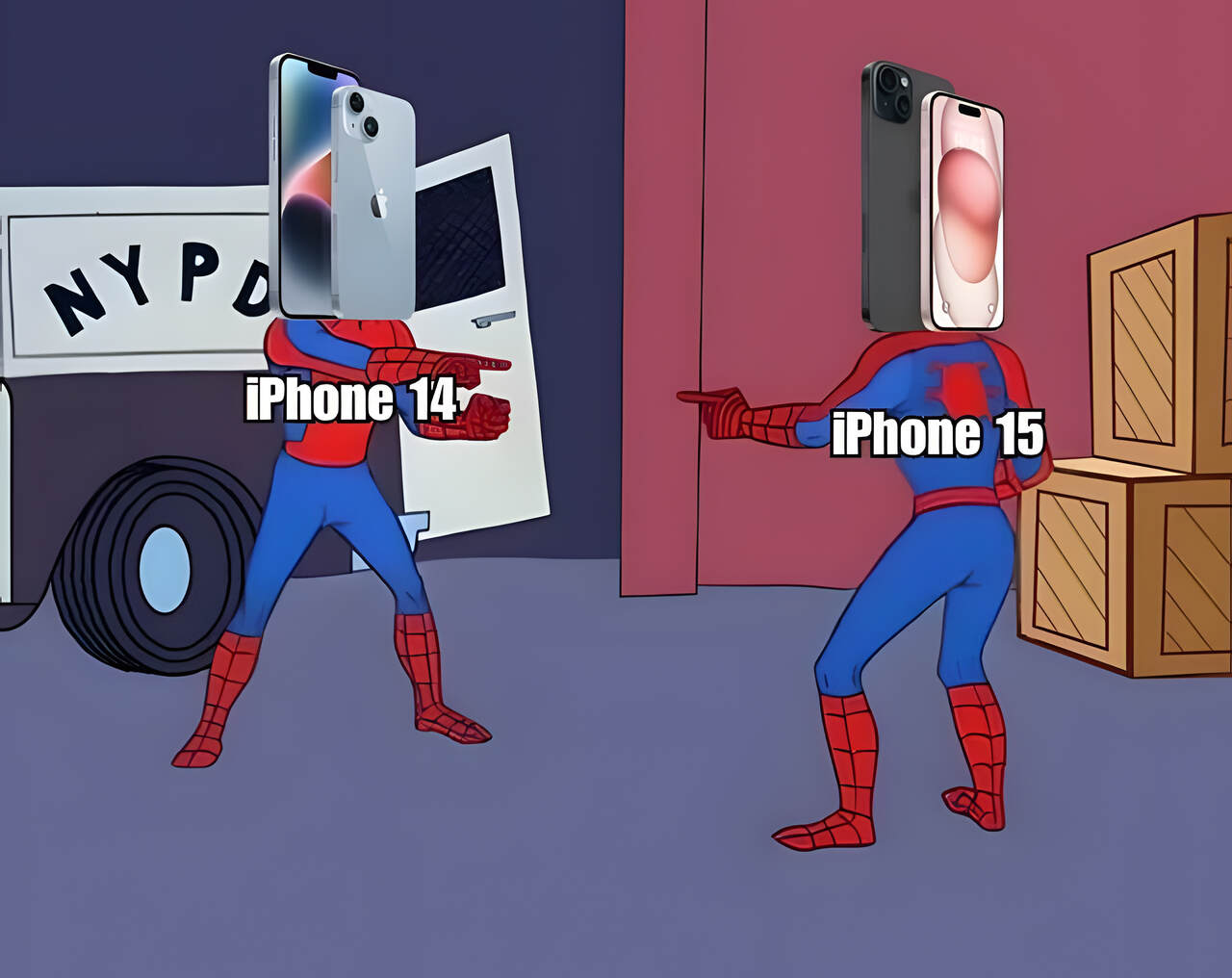 Meme iPhone 15 afirma que o segredos do iPhone 15 é que ele é o iPhone 14