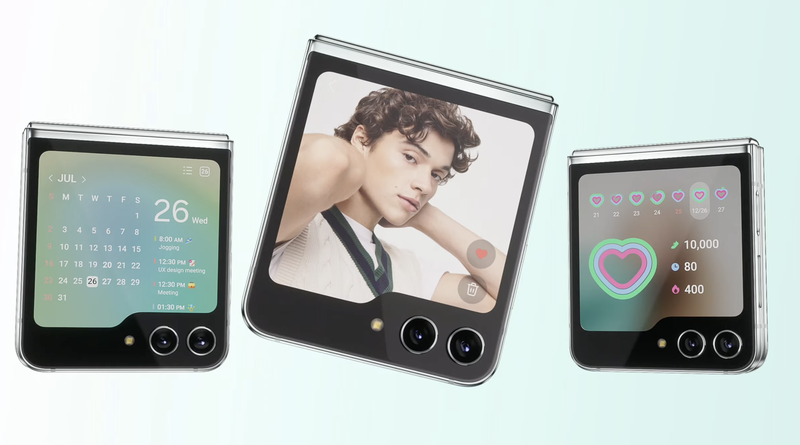 Foto promocional do novo Galaxy Z Flip 5