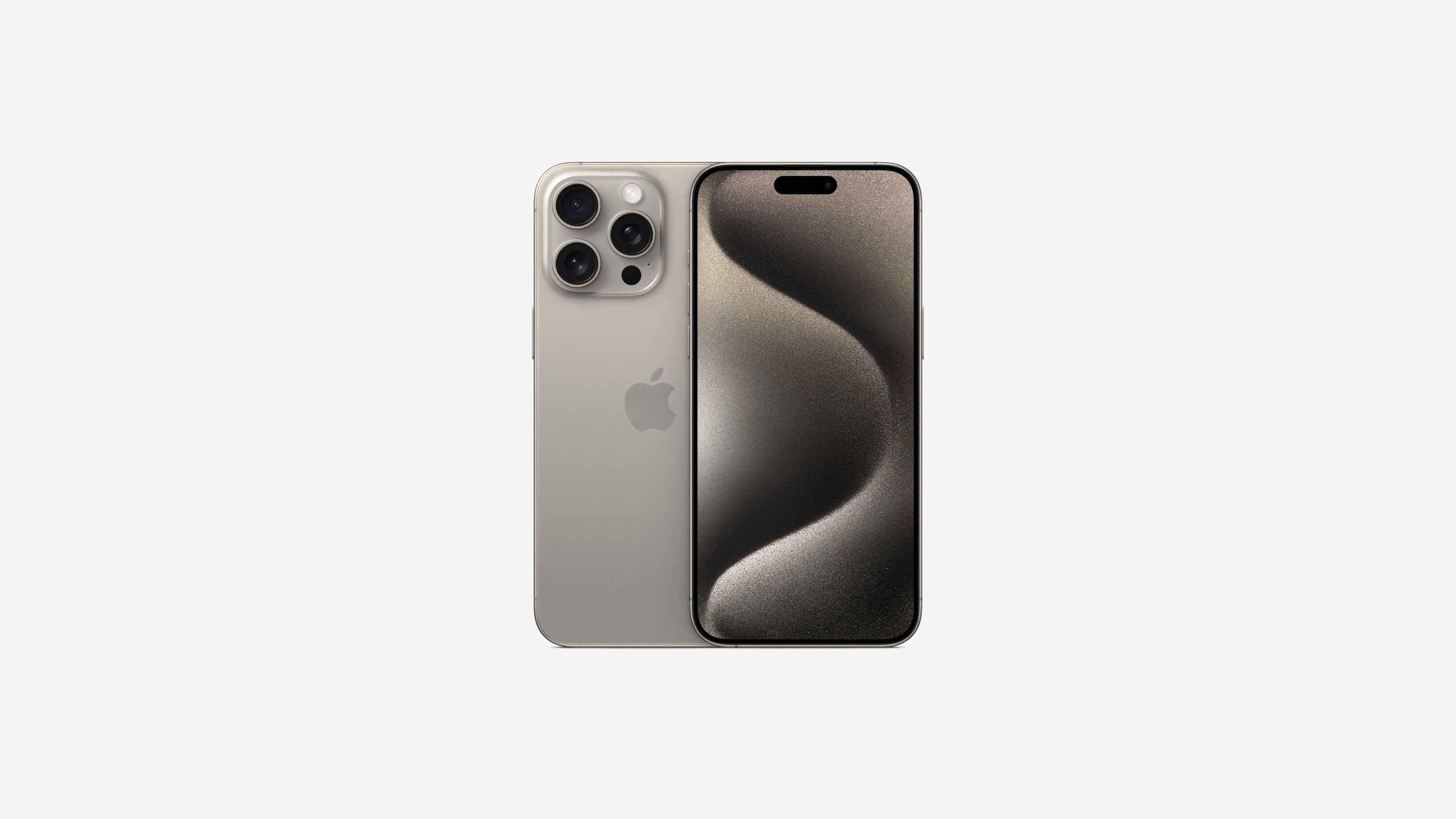 Novo celular iPhone 15 Pro Max na cor cinza