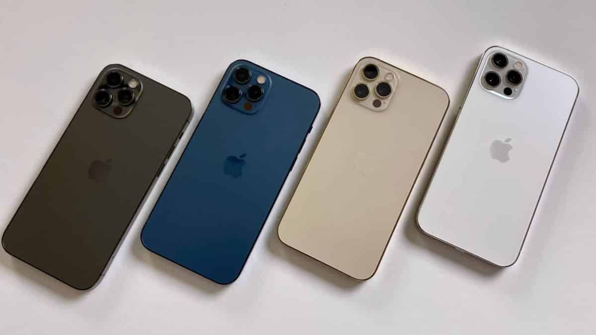 celulares iPhone 12 Plus, nas cores grafite, azul, dourado e branco