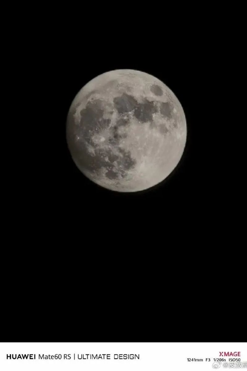 foto da lua com Huawei