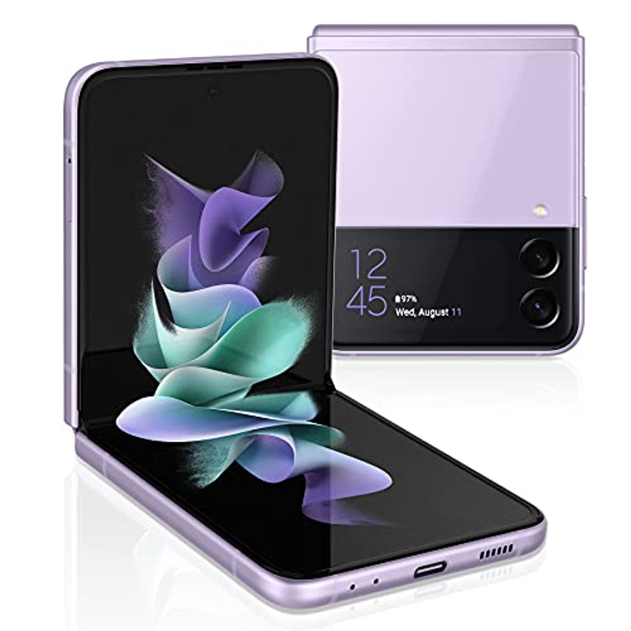 Celular Samsung Flip na cor violeta