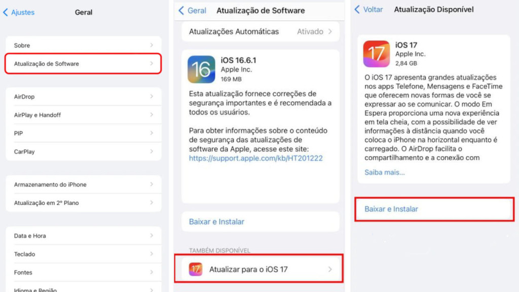 Como Atualizar iPhone para o iOS 17: Passo a passo RÁPIDO sem erro