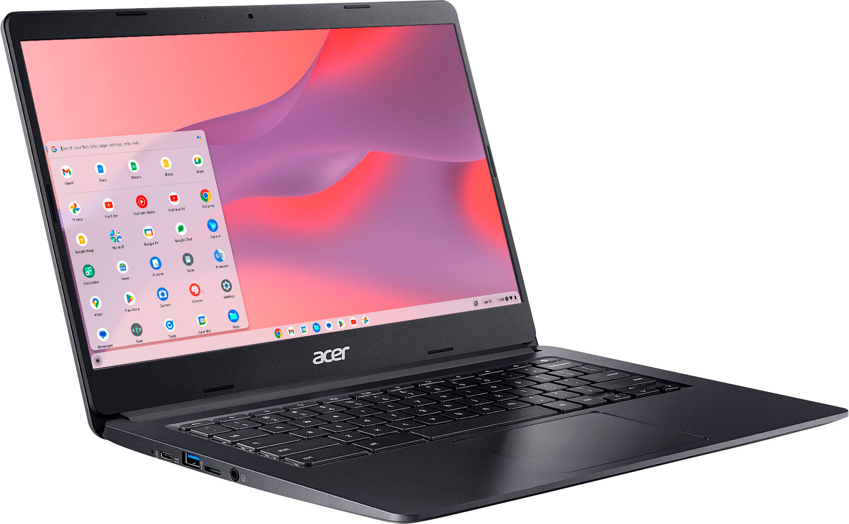 Tela e teclado Chromebook Acer na cor preta