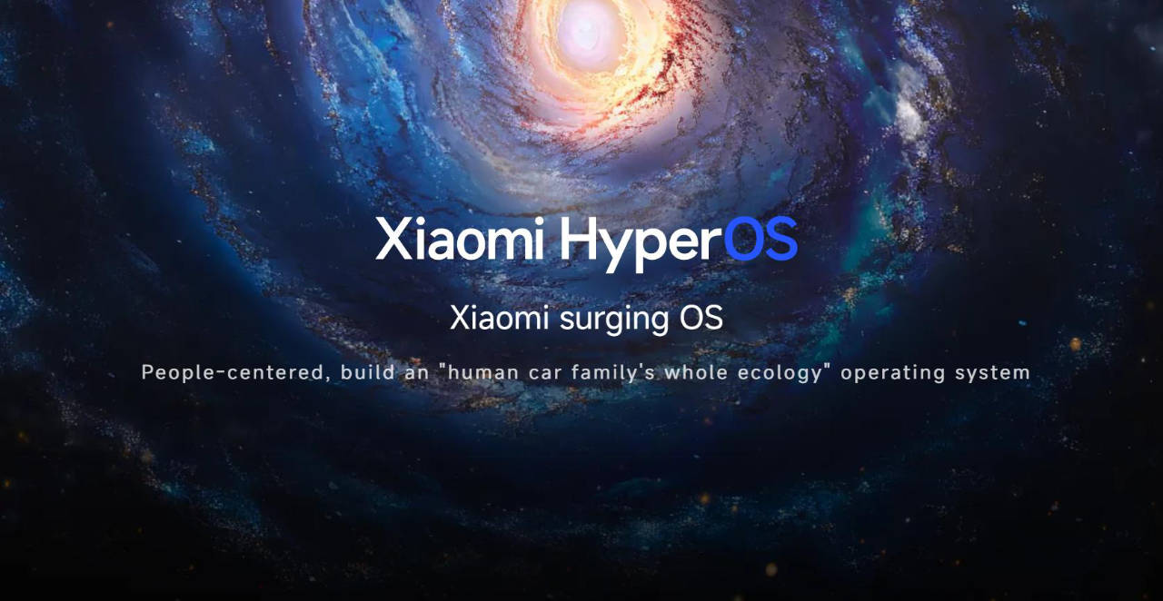 Banner de apresentação do Xiaomi HyperOS