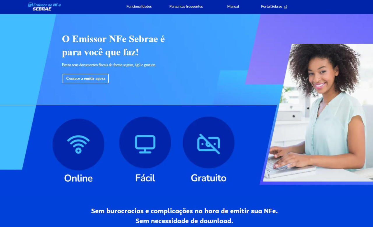 Página do Emissor NFe 4.01 não precisa mais de Download