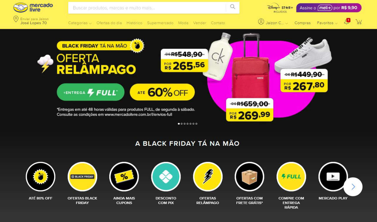 Promoções de Black Friday no Mercado Livre 2023