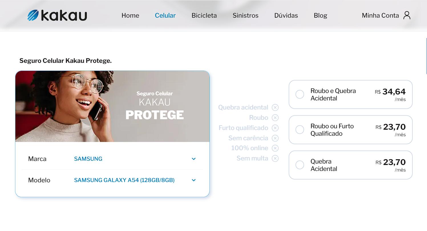 Seguro de celular na Kakau Seguros