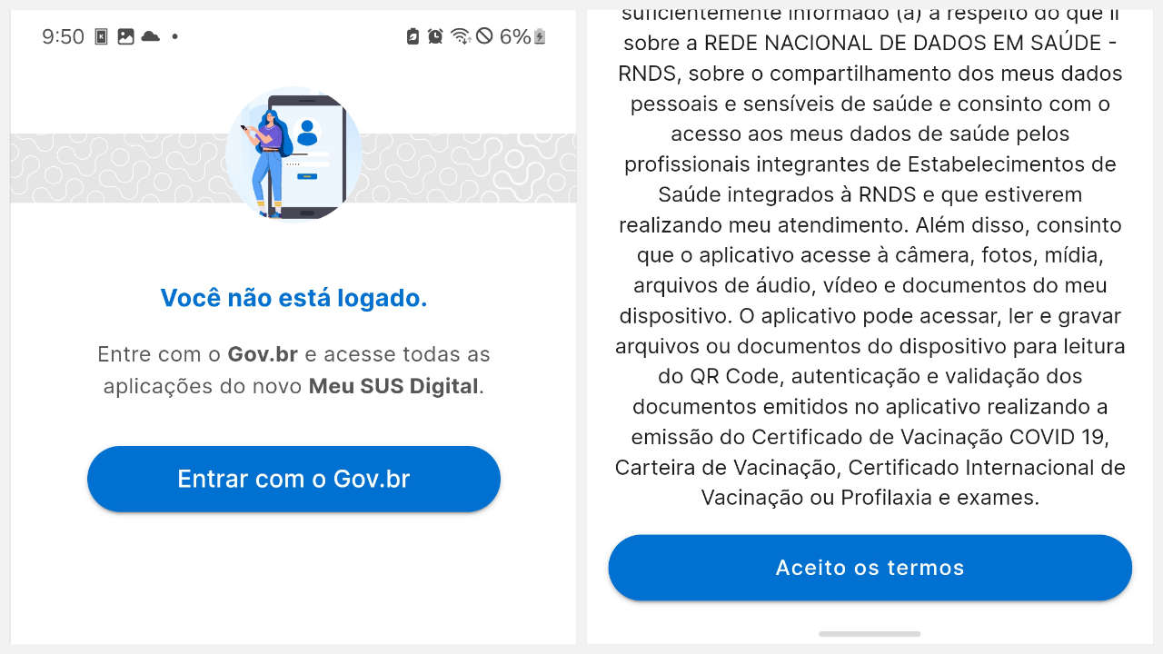 Login no Meu SUS Aplicativo 2024