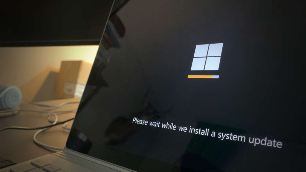Imagem de Notebook com atualização no Windows 10