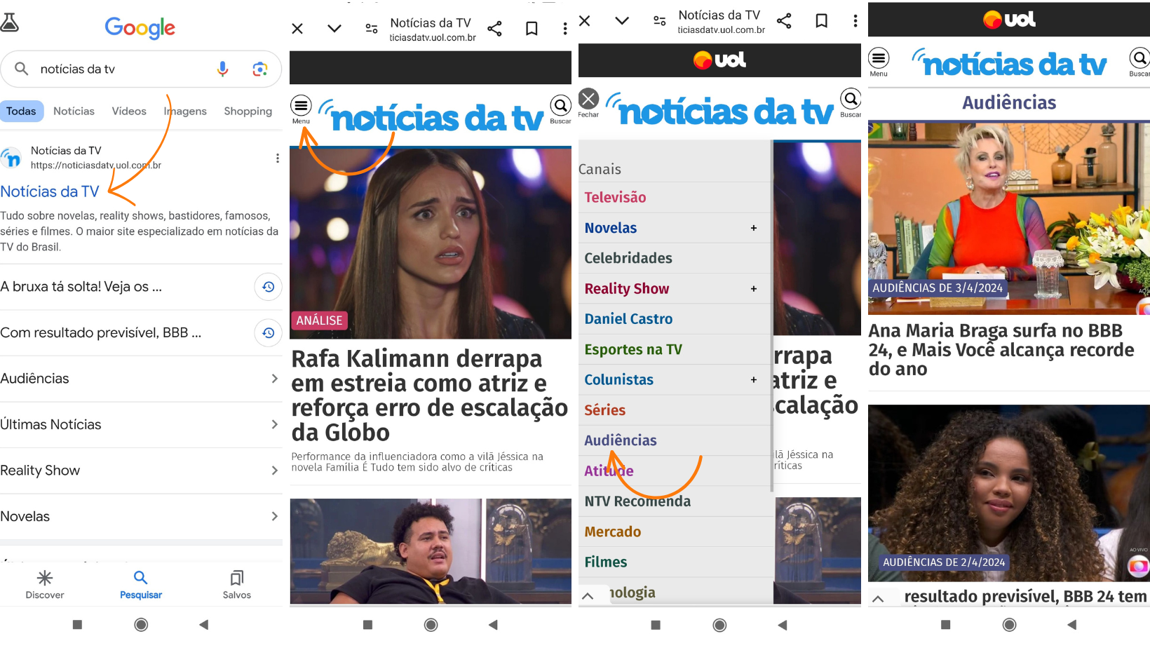 Audiência da TV pelo celular