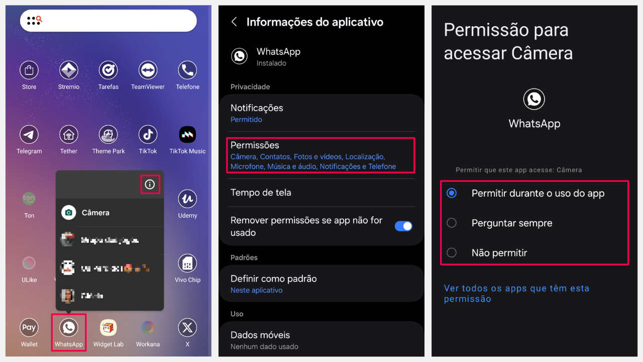 Restringir app após saber se tem algum aplicativo me espionando