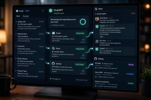 ChatGPT agora pode reagir a e-mails, mensagens do Slack e mudanças no GitHub sem você pedir de novo