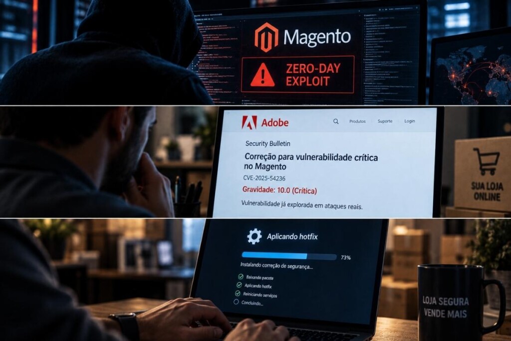 Exploração da Adobe nota no Magento