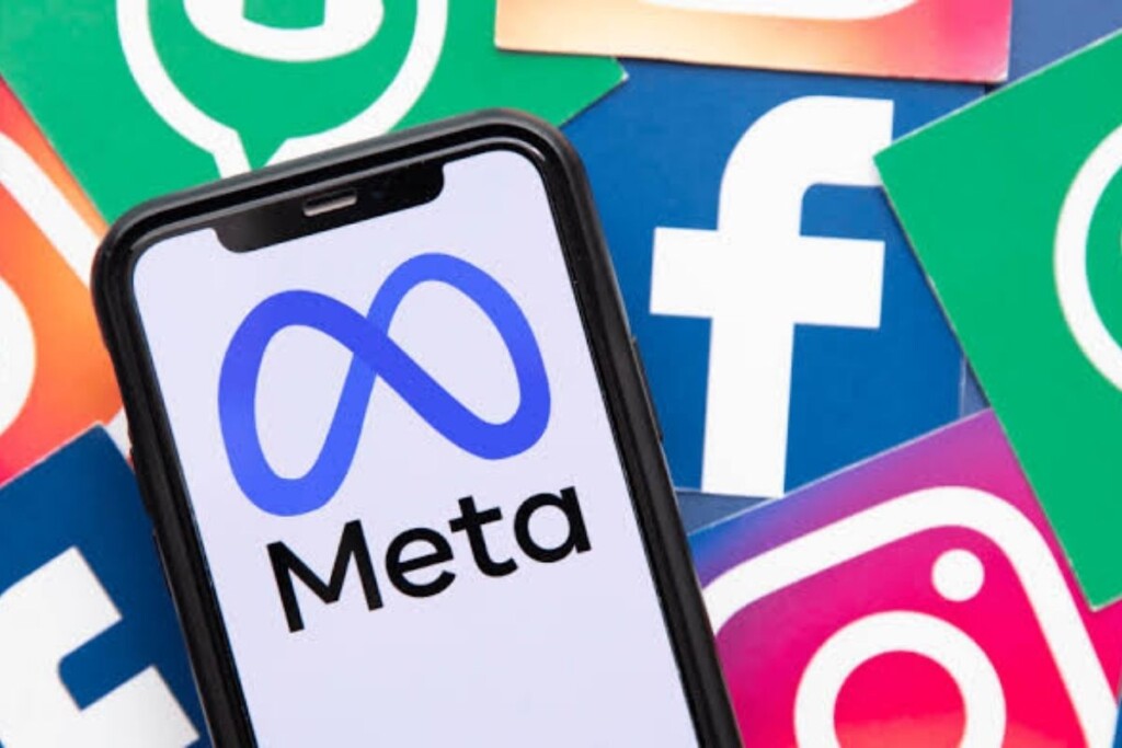 Meta - logo do WhatsApp, Instagram e Facebook