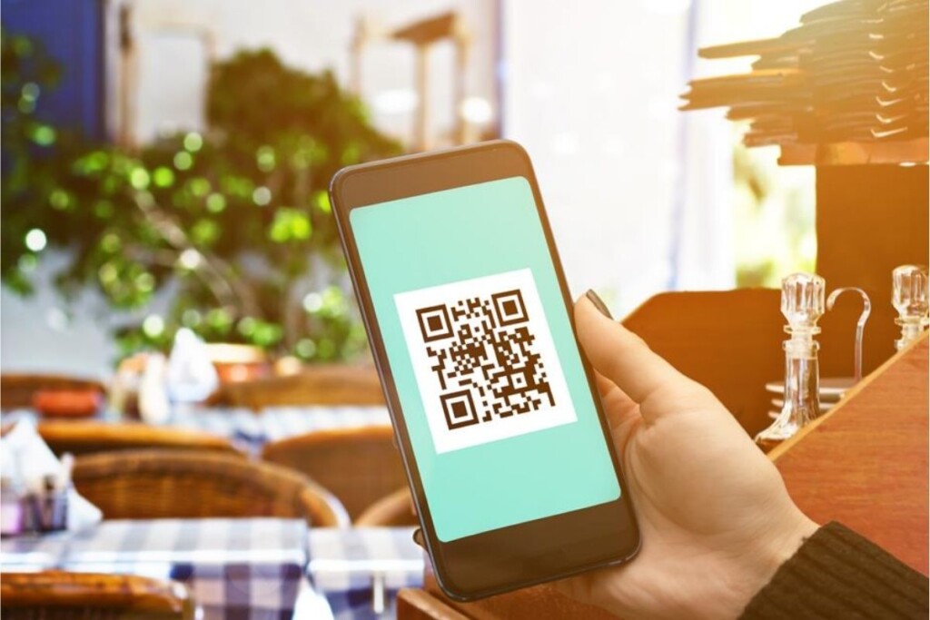 QR Code visto com o celular